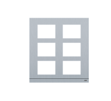 Рамка станции вызова, размер 2/3, серебристый  2TMA200160A0019  ABB