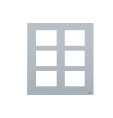 Рамка станции вызова, размер 2/3, серебристый  2TMA200160A0019  ABB