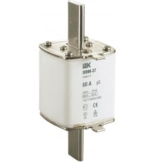 Плавкая вставка предохранителя ППНИ-37, габарит 2,   80А     DPP40-080  IEK