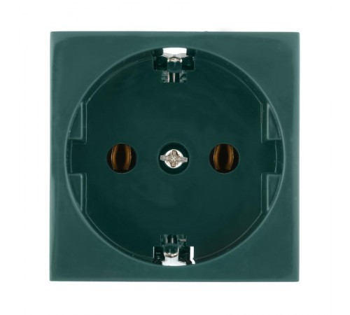 Розетка с з/к, без шторок (зеленый) LK45  851319  Ecoplast