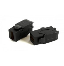KJ1-HDMI-AV18-BK Вставка формата Keystone Jack с проходным адаптером HDMI 2.0 (Type A), 90 градусов, ROHS, черная  251213  Hyperline