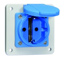 Розетка панельная Schuko фланец 75*75 Schuko IP54 I 71108-Bals I Bals