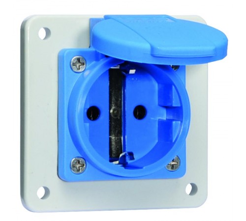 Розетка панельная Schuko фланец 75*75 Schuko IP54 I 71108-Bals I Bals