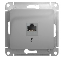 Glossa Алюминий Розетка телефонная RJ11  GSL000381T  SE