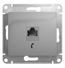 Glossa Алюминий Розетка телефонная RJ11  GSL000381T  SE
