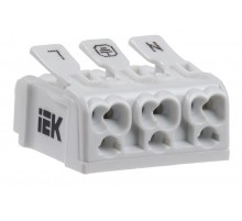 Клемма пружинная соединительная КСП3-L+N+PE  UKZ-B06-3P-F0-E0-10  IEK