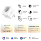 Сетевой переходник (Умная розетка) Smart Home 2300W 207-253V 10А IP20 c заземлением 1/6  5510122  Gauss