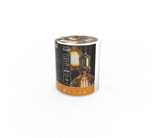 Светильник подвесной шнур под лампу Decor PL022 бронзовый E27, 1 м, 1/40  PL022  Gauss