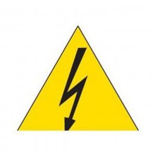 Наклейка треугольная 50мм Молния (100шт)  EV1156  ABB