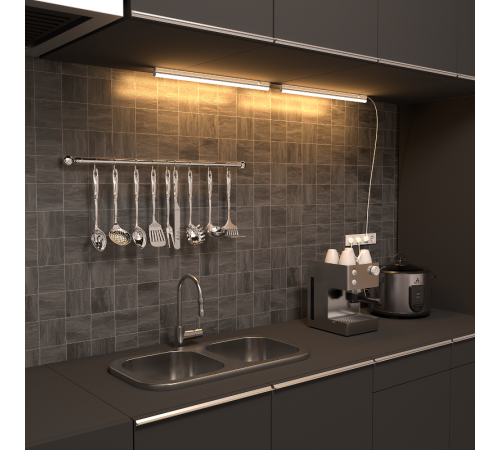 Светильник светодиодный линейный матовый TL 10W 3000K 572х25х36,700лм  130511110  Gauss