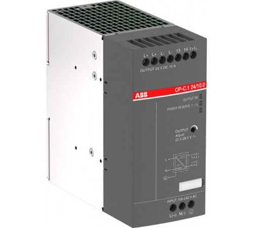 Блок питания CP-C.1 24/10.0 (регулир. вых. напряж) Uвход 85-264В AC/90-300В DC, выход 24В DC /10A1SVR360663R1001 ABB