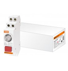 Выключатель кнопочный с индикацией ВКИ-47 красный (LED) 2НО;1НЗ AC/DC   SQ0214-0002  TDM