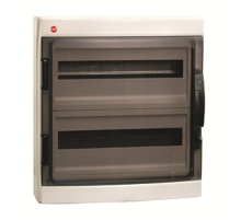 Щиток настенный с дверцей 36модулей IP65, серый с усиленным клеммным блоком 2х87312  85736  DKC