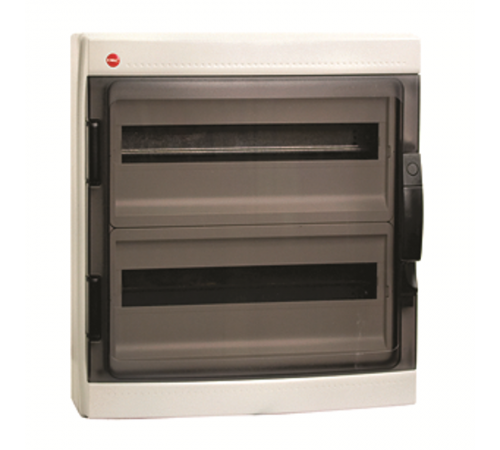 Щиток настенный с дверцей 36модулей IP65, серый с усиленным клеммным блоком 2х87312  85736  DKC