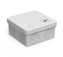 Коробка уравнивания потенциалов (КУП) 60-0210-У для прямого монтажа двухкомп безгалогенная (HF) 80х80х40 (132шт/кор) IP66  60-0210-У  Промрукав