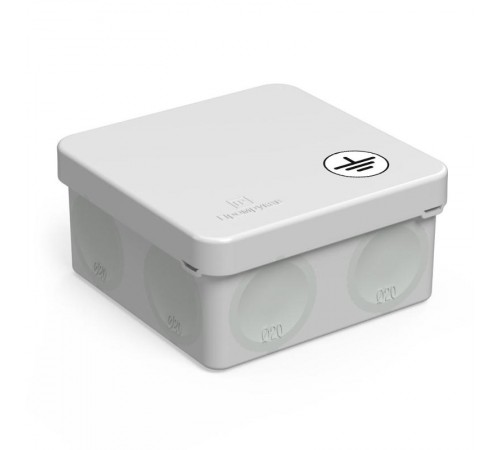 Коробка уравнивания потенциалов (КУП) 60-0210-У для прямого монтажа двухкомп безгалогенная (HF) 80х80х40 (132шт/кор) IP66  60-0210-У  Промрукав