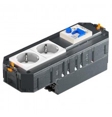 Коробка с 2 розетками, оранжевые, ConnectGST18  7404694  OBO Bettermann