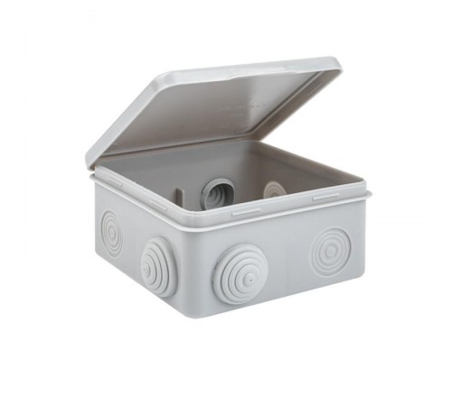 Коробка распределительная КМР-030-031 с крышкой наружная (85х85х40) 8 мембранных вводов IP54 розничный стикер PROxima  plc-kmr-030-031-r  EKF