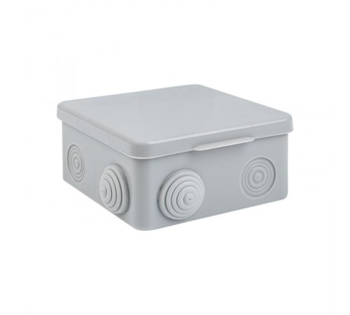 Коробка распределительная КМР-030-031 с крышкой наружная (85х85х40) 8 мембранных вводов IP54 розничный стикер PROxima  plc-kmr-030-031-r  EKF