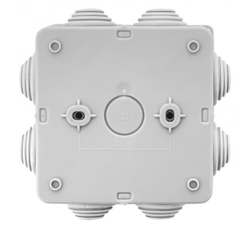 Коробка распределительная КМР-030-031 с крышкой наружная (85х85х40) 8 мембранных вводов IP54 EKF PROxima  plc-kmr-030-031  EKF