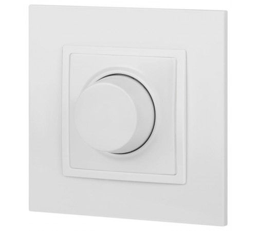 Светорегулятор Elegance 14-4101-01М поворотно-нажимной, 400ВА 230В, белый матовый  Б0065779  ЭРА