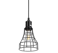 Светильник подвесной PL10 BK металл, E27, max 60W, d135 мм, черный  Б0037457  ЭРА