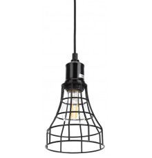 Светильник подвесной PL10 BK металл, E27, max 60W, d135 мм, черный  Б0037457  ЭРА