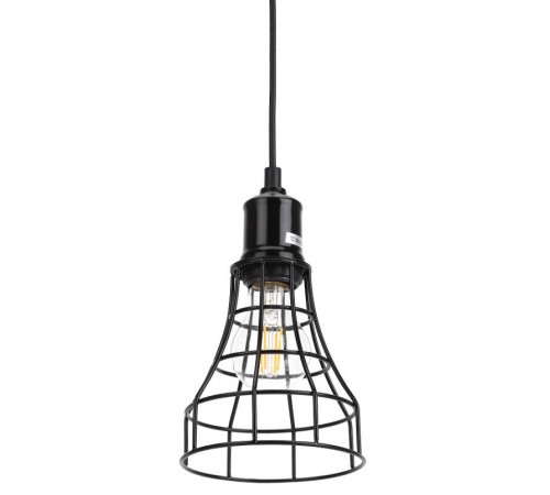 Светильник подвесной PL10 BK металл, E27, max 60W, d135 мм, черный  Б0037457  ЭРА