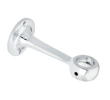 Крепление трубы к стене проходное усиленное, хром (1 шт) - пакет   127438  Tech-KREP