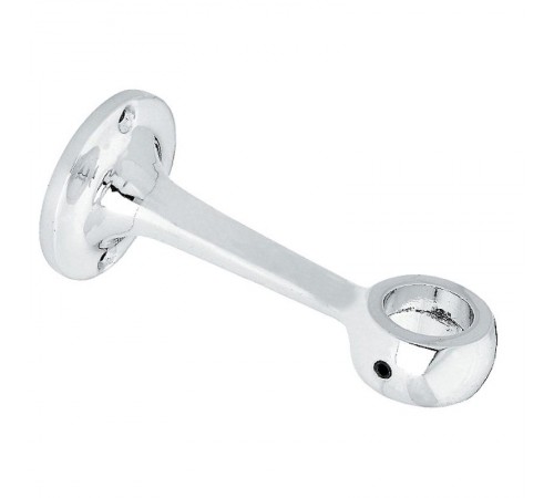 Крепление трубы к стене проходное усиленное, хром (1 шт) - пакет   127438  Tech-KREP