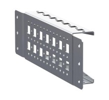 Рейка монтажная широкая перфорированная с накладным креплением Д300 (2 шт)  AleSta AleSta-ARS300 EKF