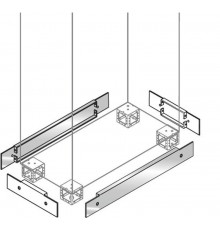 Фланец цоколя,нерж.ст 100х600 (2шт)  ZN6010X  ABB