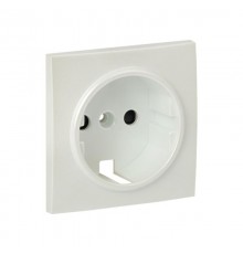 Валенсия лицевая панель розетки 1-местной с/з 16А жемчуг с защ. штор. EKF PROxima   ESR16-L-028-50   EKF