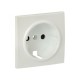 Валенсия лицевая панель розетки 1-местной с/з 16А жемчуг с защ. штор. EKF PROxima   ESR16-L-028-50   EKF