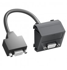 Мультимедийная рамка D-Sub9 Modul45 (черный) (MTS-DB9 F SWGR1)  6104697  OBO Bettermann