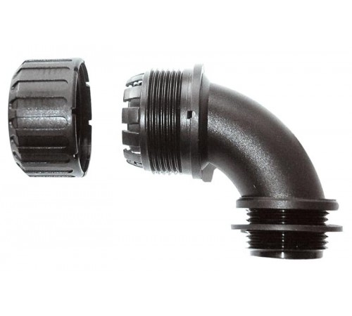 Фитинг XF32/M32/C90/BL, 90°, полиамид 66, черный, резьба M32, d32, 10 шт. в пачке  7TCA296060R0134  ABB