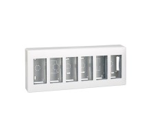 Simon CIMA 500 Бокс на 6 модулей 500CIMA, наружный монтаж, 167х59х412мм, белый  51000006-030  Simon