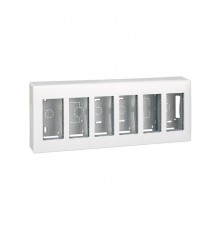 Simon CIMA 500 Бокс на 6 модулей 500CIMA, наружный монтаж, 167х59х412мм, белый  51000006-030  Simon