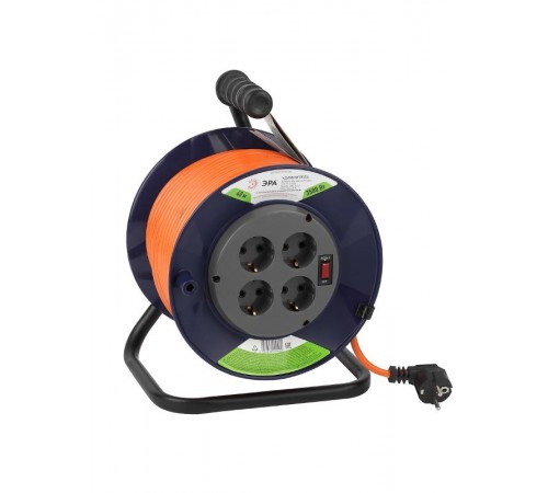 Удлинитель силовой ЭРА RPx-4es-3x1.5-40m на п. катушке c/з 4 гн 40м ПВС 3х1.5  Б0046836  ЭРА