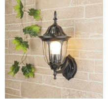 Светильник садово-парковый настенный 1002U черный / 9908-B (GL 1002U)  a033708  Elektrostandard