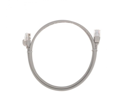 Патч-корд U/UTP CAT 6A (10G), RJ45-RJ45, 28AWG, LSZH, серый, 1м REXANT  02-0380-1  REXANT