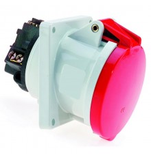 Розетка встраиваемая наклонная 63А 5p (3P+N+PE) IP44 400в фланец 114х114 12567 I 12567-Bals I Bals