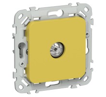 FLITE Розетка TV экран. оконечная тип M РТВм-1-1-1-ФлЖК желтый карри  FI-A13-O-K44  IEK