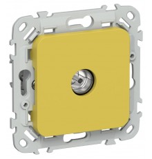 FLITE Розетка TV экран. оконечная тип M РТВм-1-1-1-ФлЖК желтый карри  FI-A13-O-K44  IEK