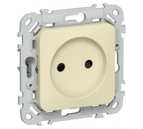 FLITE Розетка без заземления со шторками 10А РСш01-0-ФлН навахо  FI-R13-10-K87  IEK