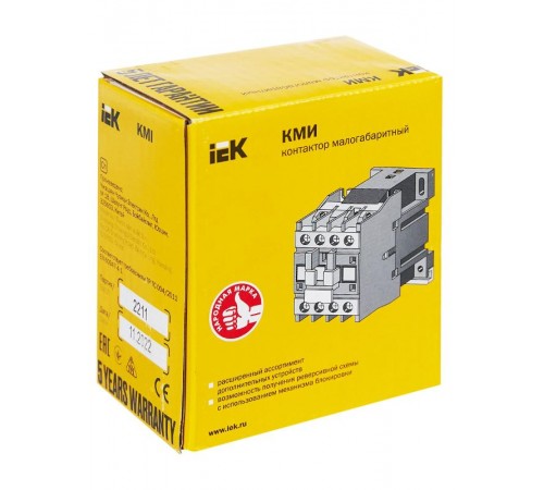 Контактор КМИ-11810 18А 24В/АС3 1НО   KKM11-018-024-10  IEK