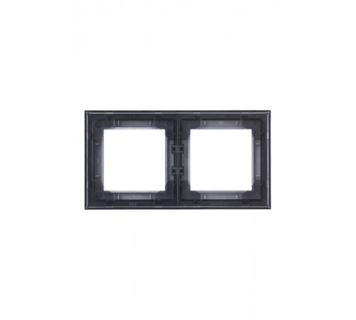 ABB Levit Серебро / дымчатый чёрный Рамка 2-ая  3901H-A05020 70W  2CHH015020A6070  ABB