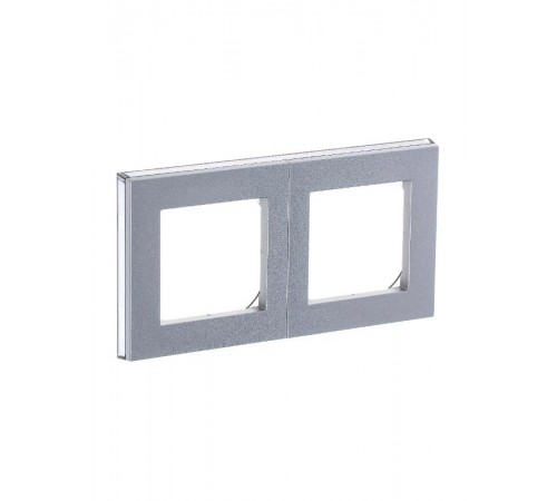 ABB Levit Серебро / дымчатый чёрный Рамка 2-ая  3901H-A05020 70W  2CHH015020A6070  ABB