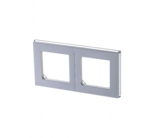 ABB Levit Серебро / дымчатый чёрный Рамка 2-ая  3901H-A05020 70W  2CHH015020A6070  ABB