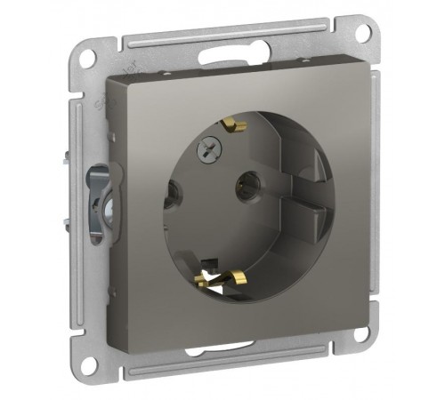 AtlasDesign Сталь Розетка с заземлением, 16А, механизм  ATN000943  SE